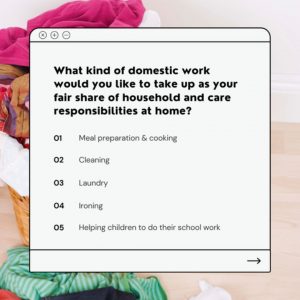 Quiz publié sur la page Facebook"Men for Equality"